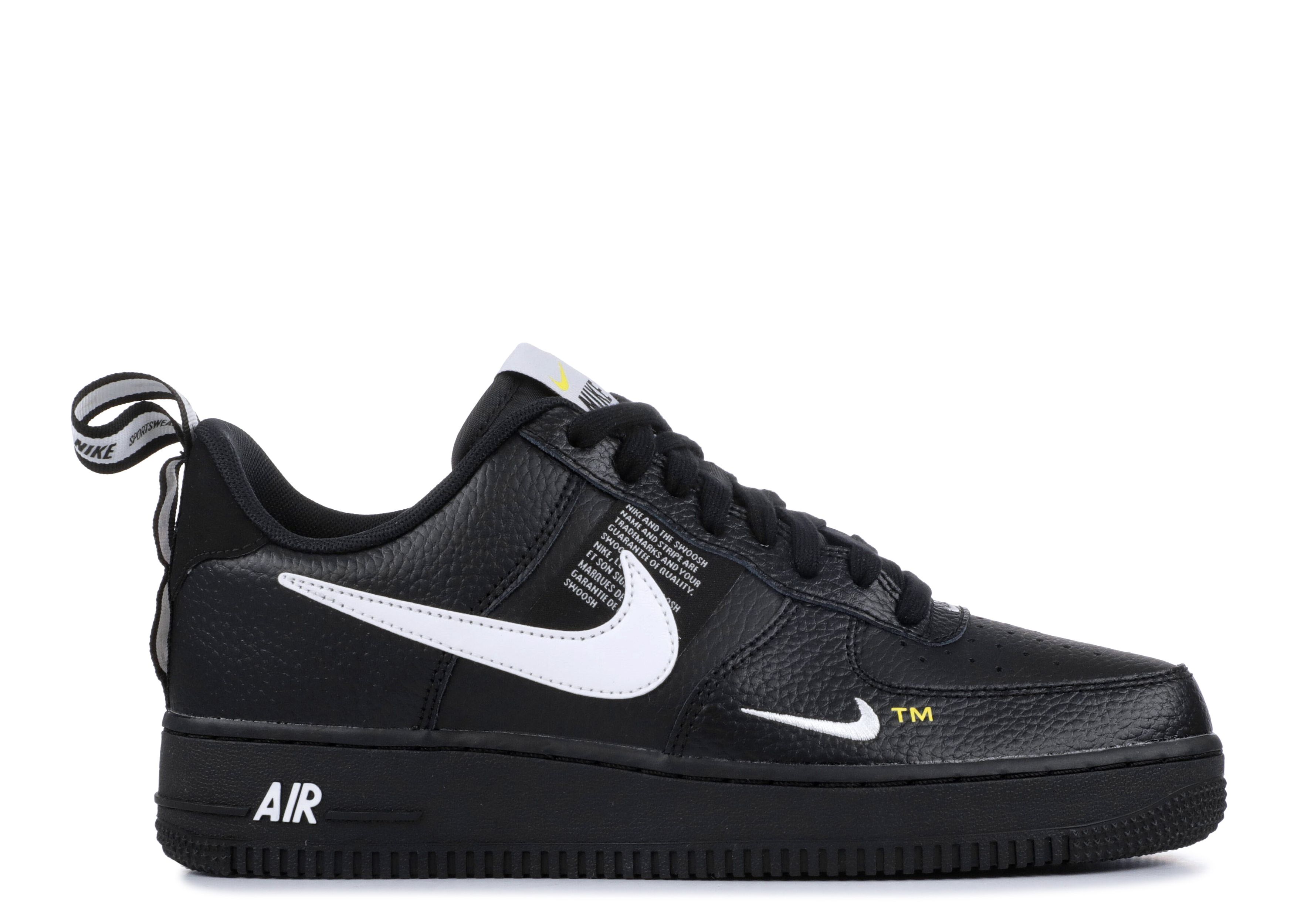air force 1 overbranding black