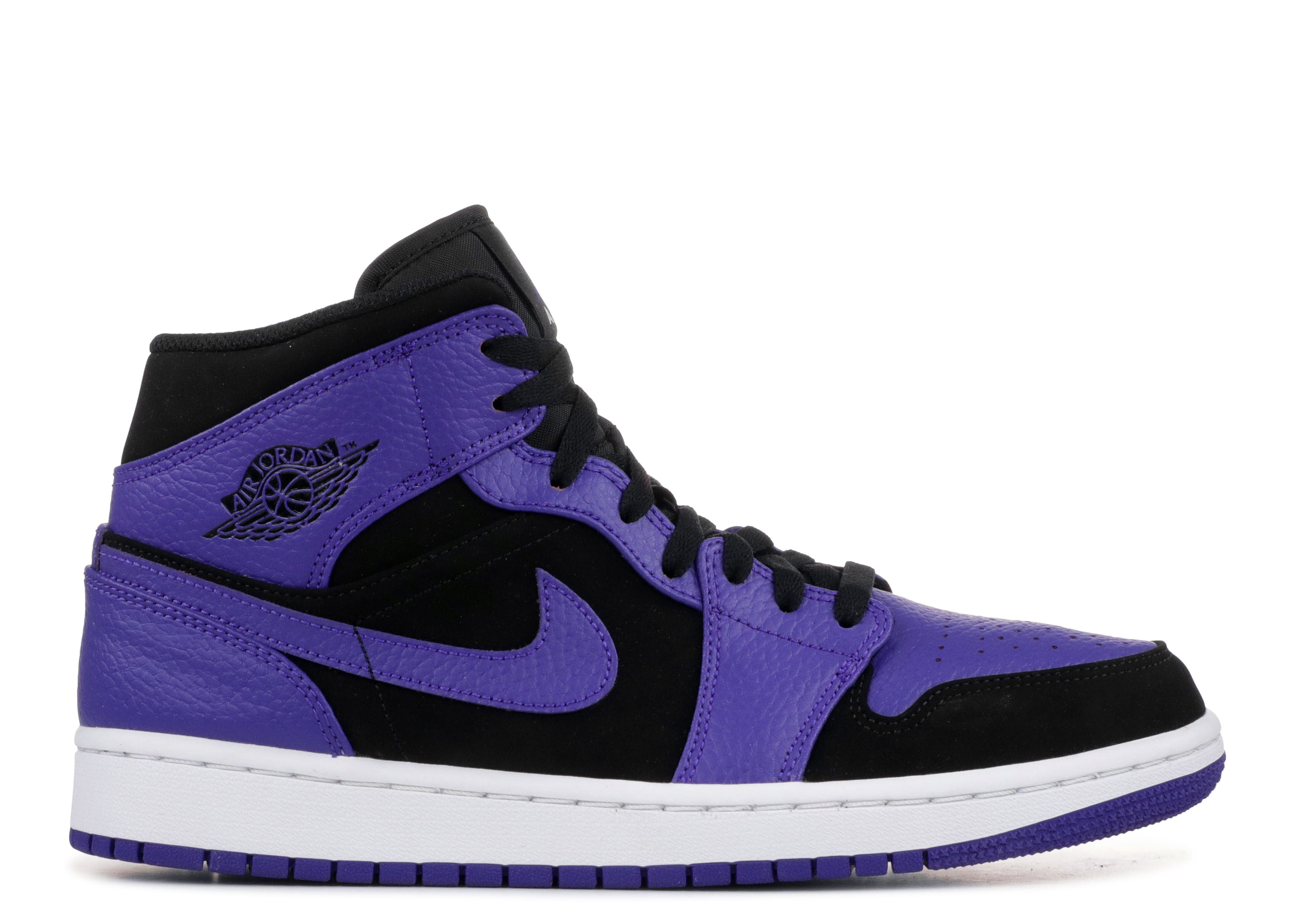 Air Jordan 1 Mid 'Dark Concord' - Air Jordan - 554724 051 - black/dark ...