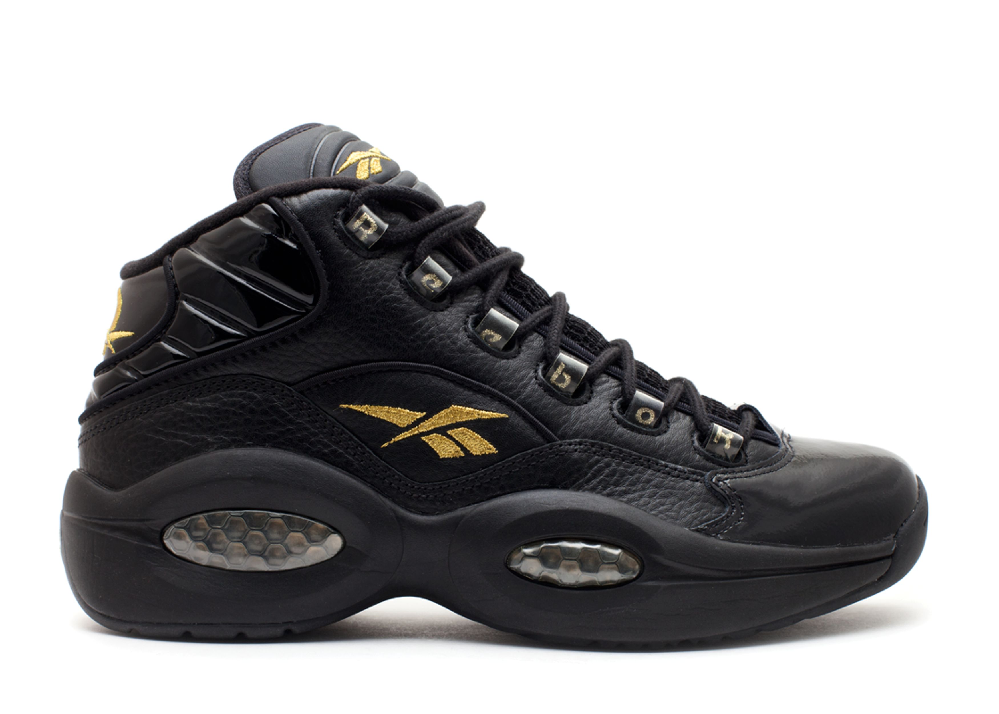 black and gold reebok classics