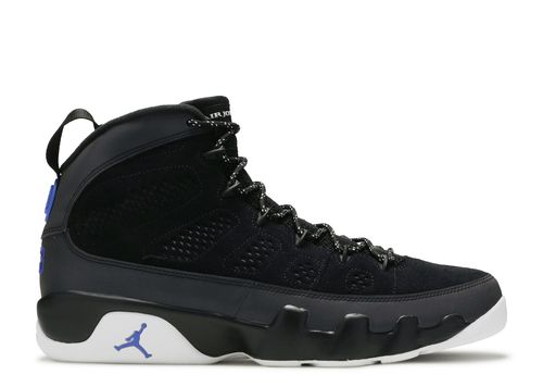 black white racer blue jordan 9
