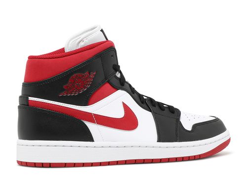 Air Jordan 1 Mid 'Black Gym Red' - Air Jordan - 554724 122 - white/gym ...