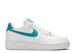 nike air force 1 07 white teal nebula metallic gold