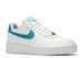 air force 1 07 white teal nebula metallic gold