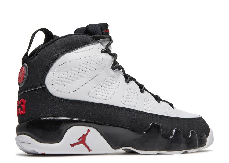 jordans retro 9 red and white