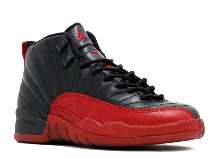 Air Jordan 12 Retro BG - Air Jordan - 153265 061 - black/varsity red ...