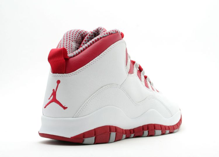 red and white jordan 10s