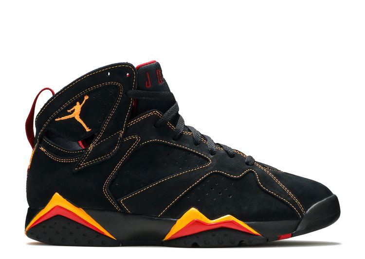 jordan 7s black and red