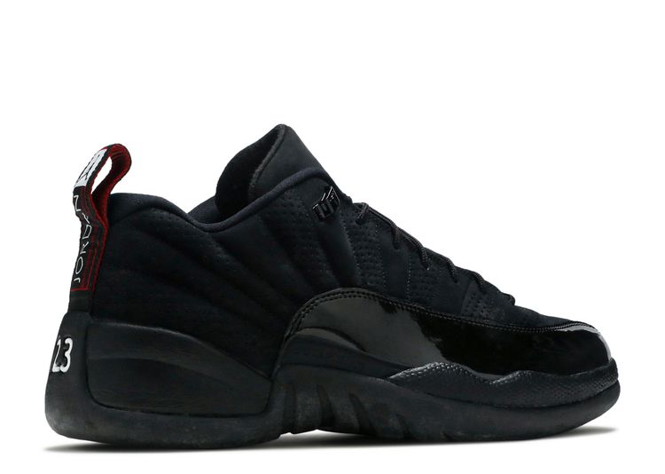 Air Jordan 12 Retro Low Black Patent Sneakers