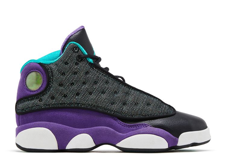 jordan 13 black and purple