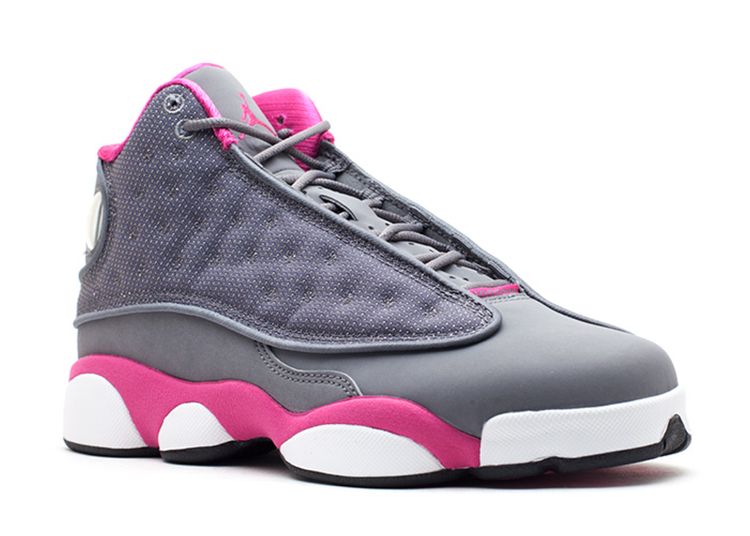 grey and pink jordan 13