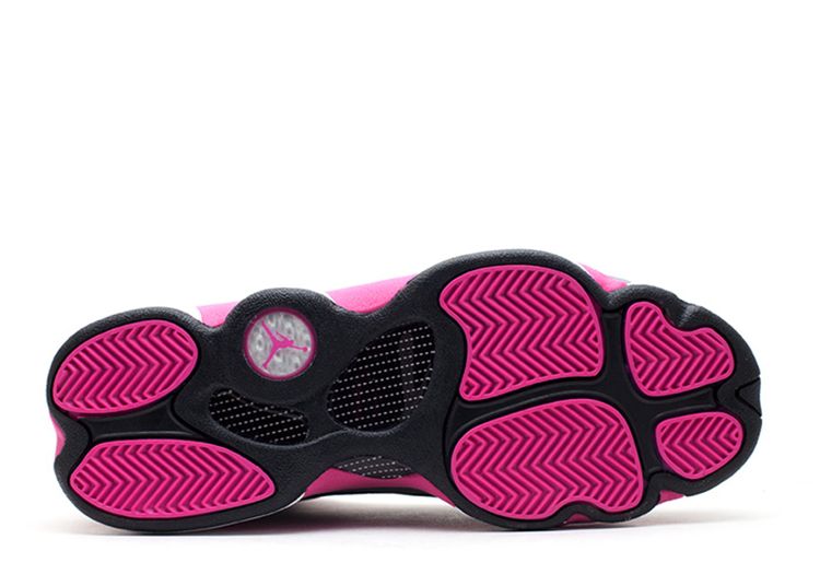 Nike Girl's Air Jordan 13 Retro GS Cool Grey Fusion Pink 4…