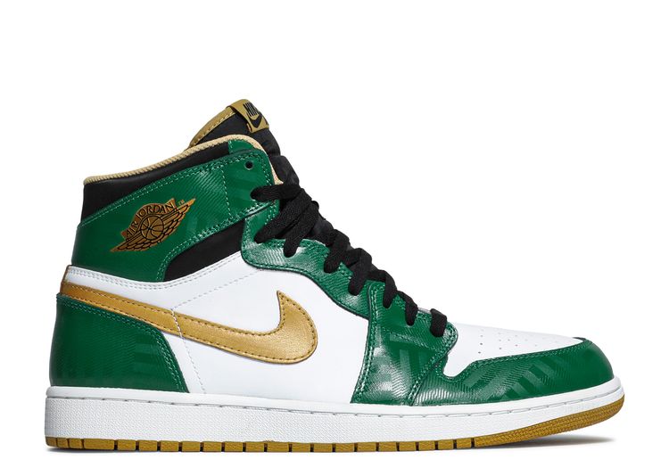 air jordan 1 green and white