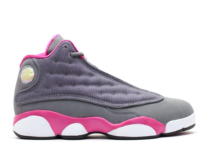 Grey and pink hot sale jordan 13