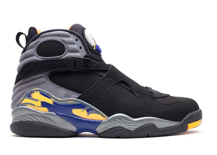 jordan 8 black and yellow