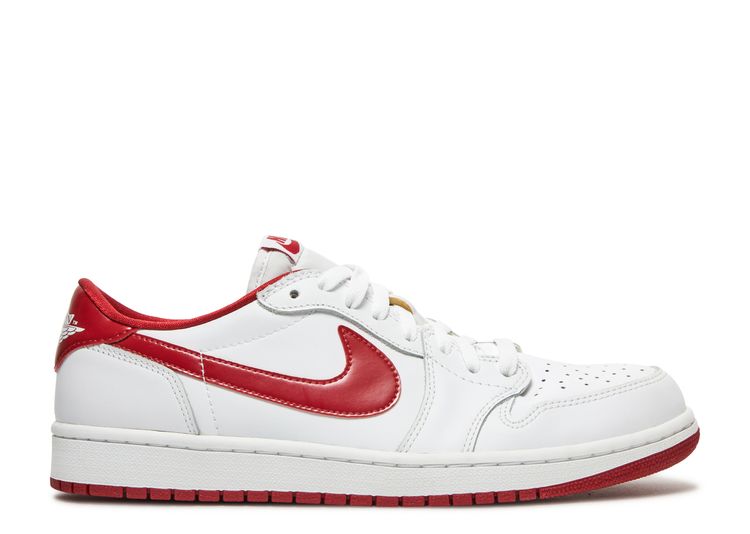 jordan low white and red