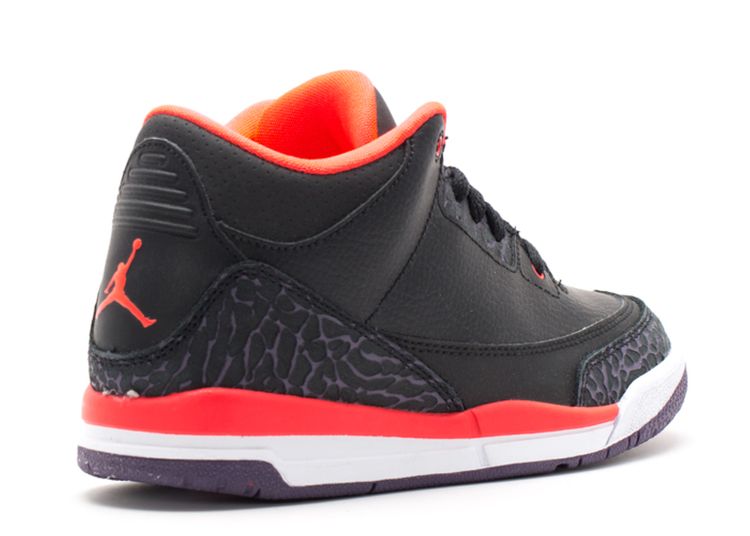 jordans 3 black and red