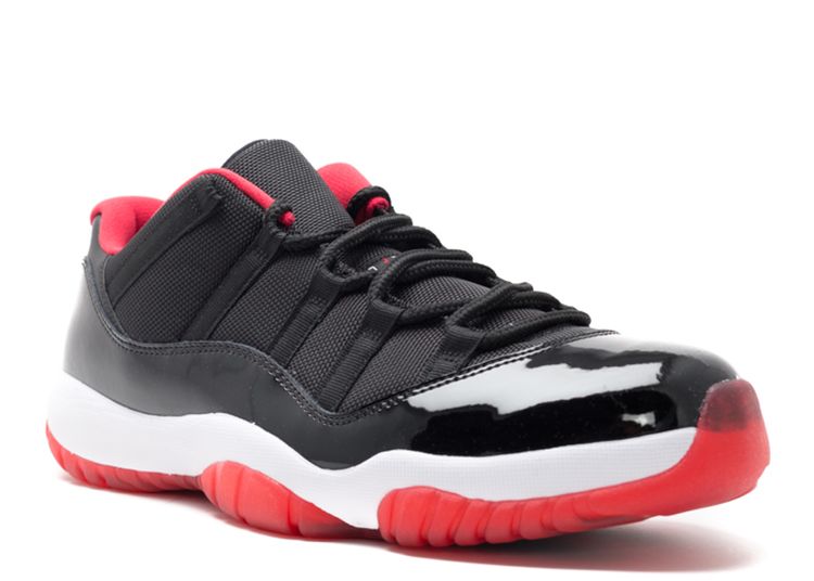 black and red low top 11s
