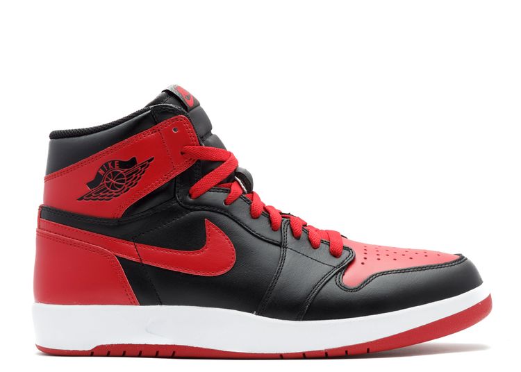 red and black air jordan 1 high