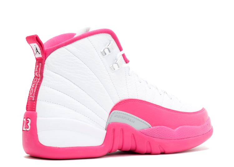 jordans 12 pink and white
