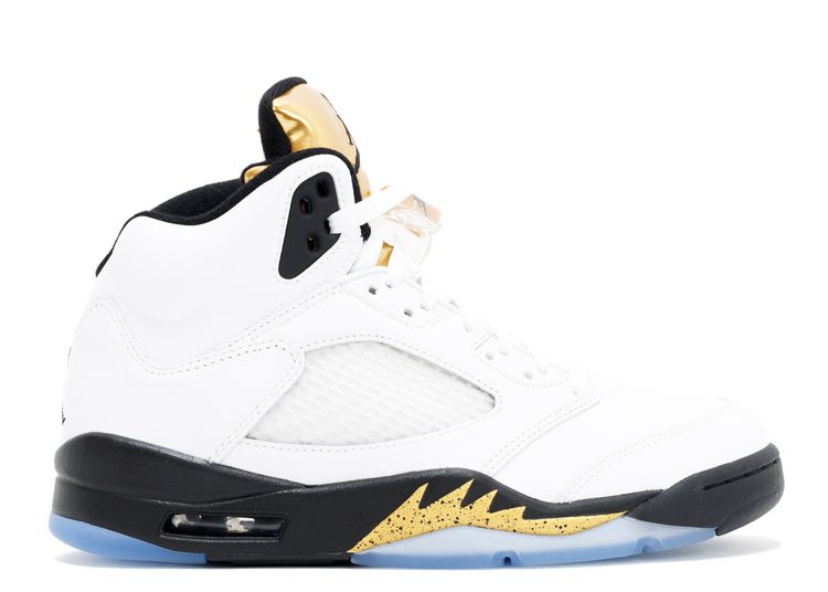 jordans white black and gold