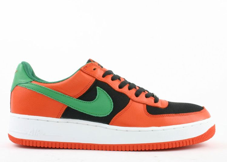orange and green air force 1