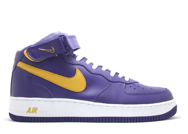 Air Force 1 Mid - Nike - 306352 571 - deep purple/university gold ...