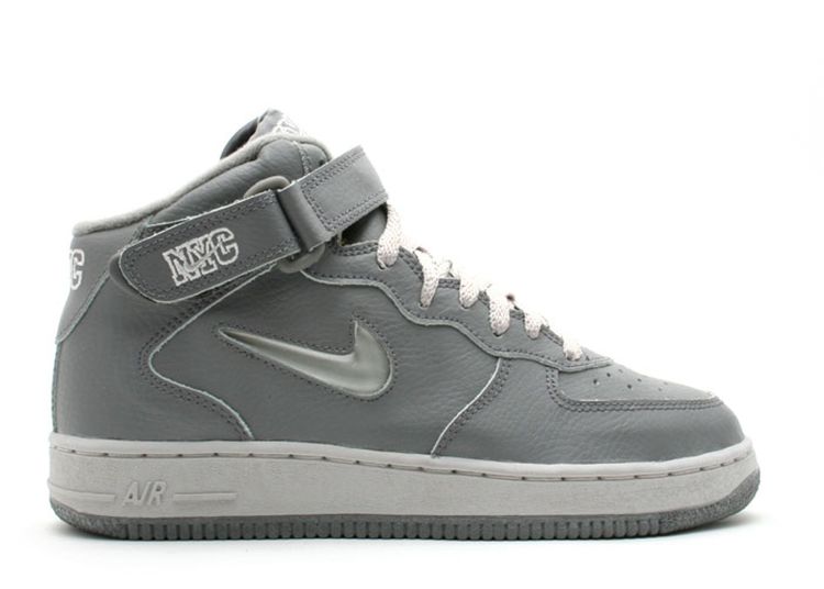 Air Force 1 Mid Sc Bg - Nike - 653134 009 - cool grey/metallic silver ...