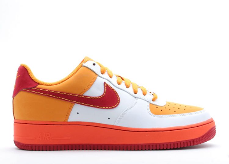 air force 1 orange and white