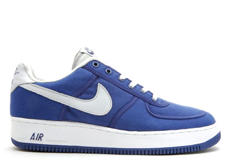 Air Force 1 Canvas - Nike - 624020 401 - deep royal/metallic silver ...