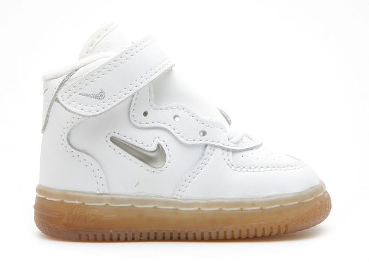 Baby Force 1 Sc Nike 650085 101 white/metallic silver Flight Club
