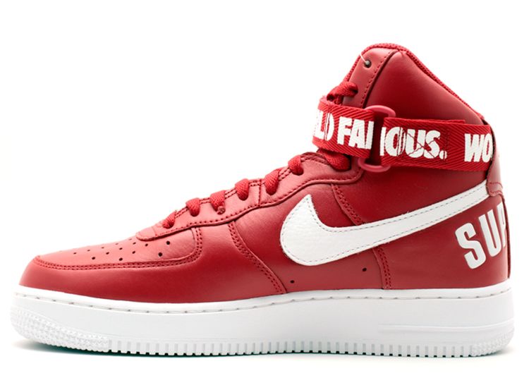 Supreme X Air Force 1 High SP 'Red 