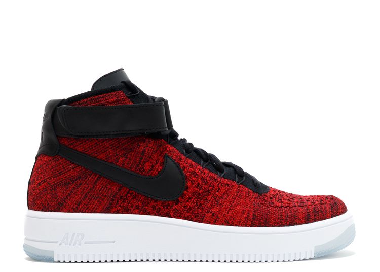 nike air force 1 ultra flyknit red and black