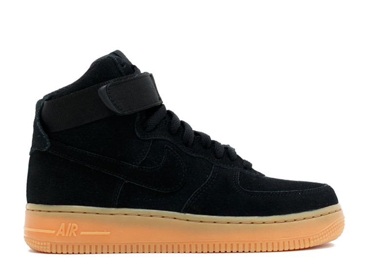 nike air force 1 high black suede gum
