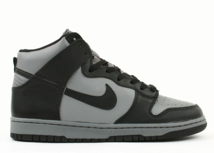 grey and black dunks