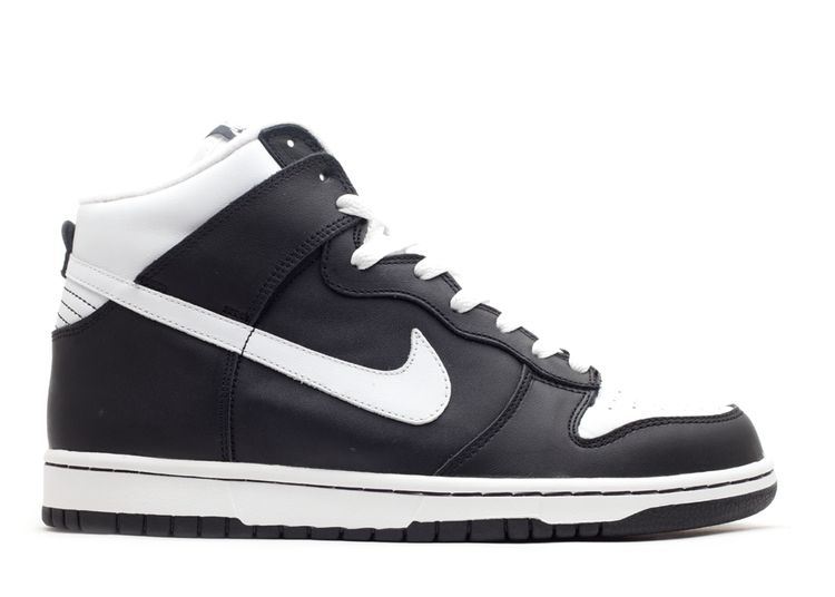 dunk high black white