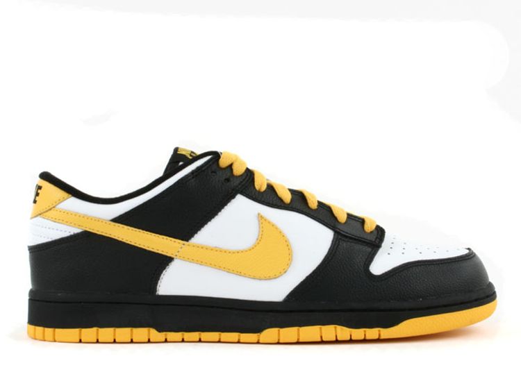 yellow black and white dunks