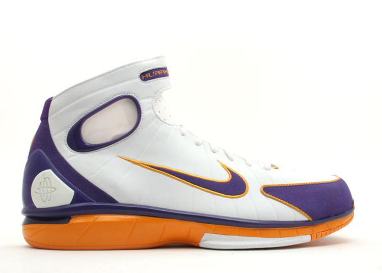 purple and gold huaraches