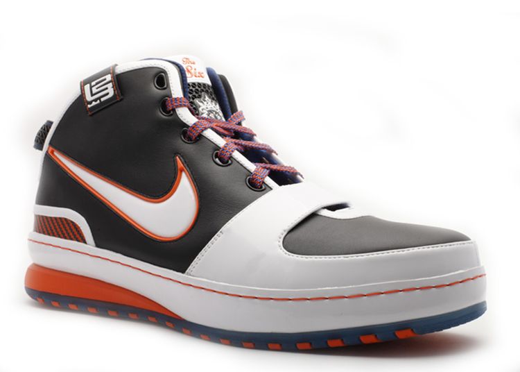 Zoom Lebron 6 - Nike - sp09mnbskt 907 - black/white orange blaze royal ...
