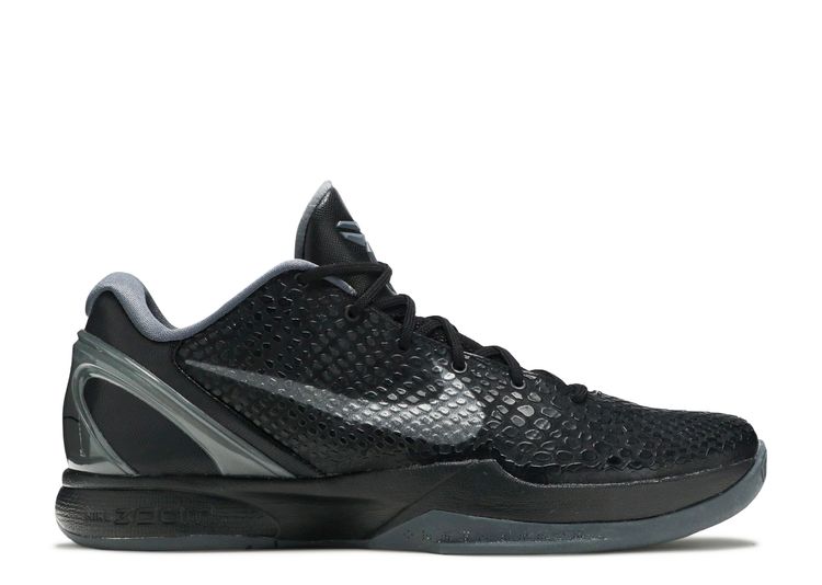 Zoom Kobe 6 'Blackout' - Nike - 429659 013 - black/dark grey/white ...