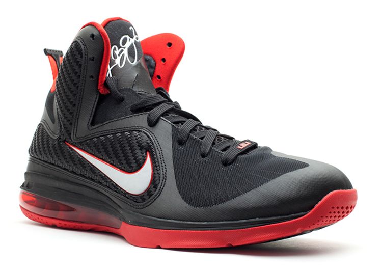 LeBron 9 'Black White Red' - Nike 