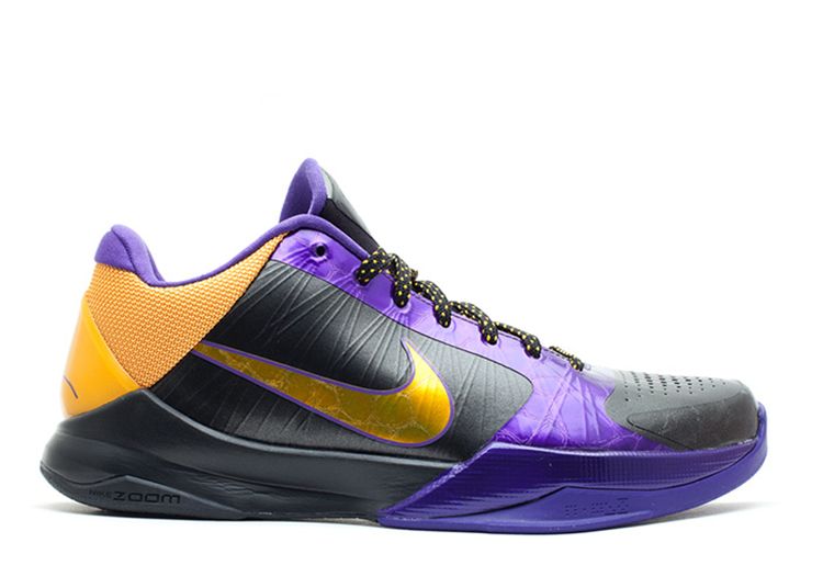 Zoom Kobe 5 XDR 'Lakers Away' - Nike - 386430 071 - black/de sol ...