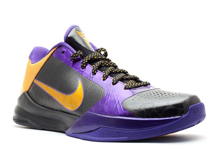 Zoom Kobe 5 XDR 'Lakers Away' - Nike - 386430 071 - black/de sol ...
