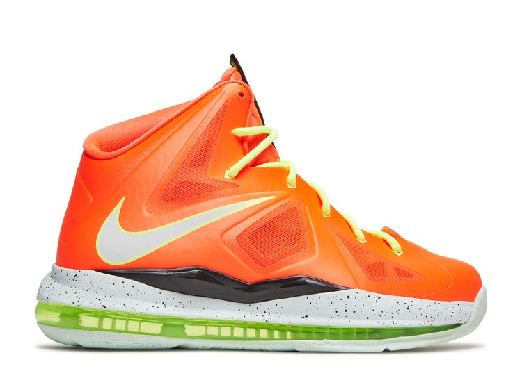 neon orange lebron 10