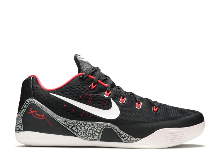 Kobe 9 Em 'Laser Crimson' - Nike - 646701 001 - black/white-laser ...