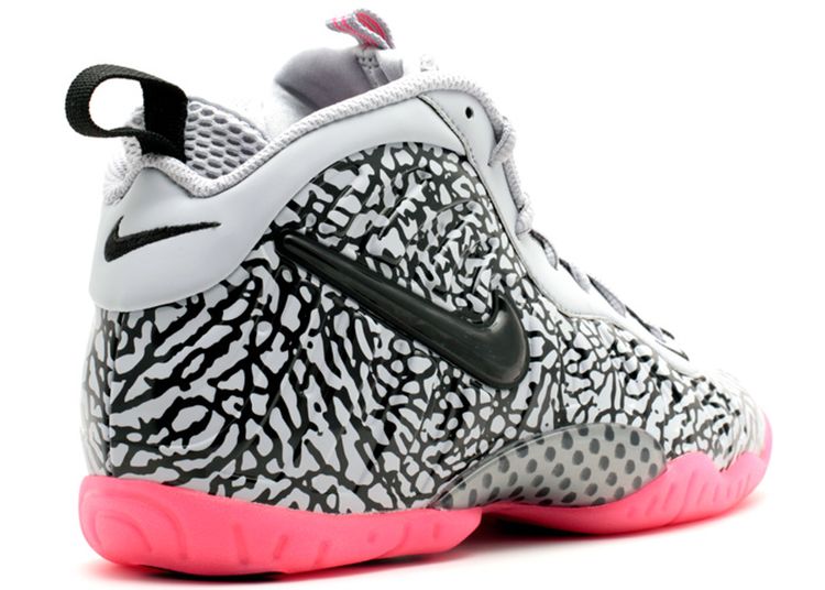 Little Posite Pro GS 'Elephant Print' - Nike - 644792 002 - wolf grey ...