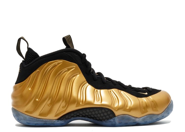 nike foamposite one gold