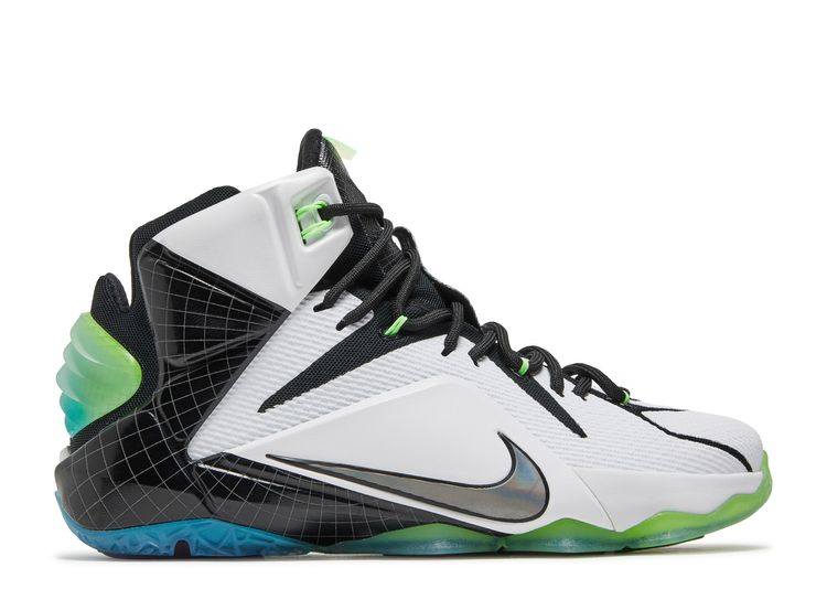 lebron 12 white and black