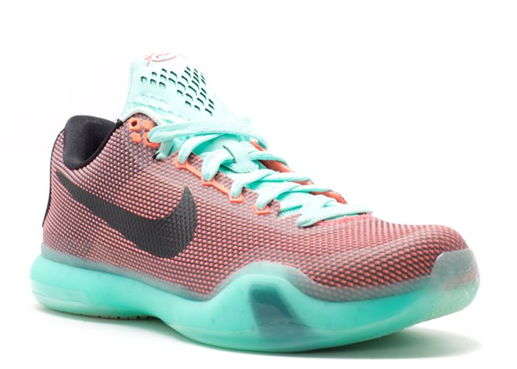 Kobe 10 'Easter' - Nike - 705317 808 - hot lava/sunset glow-black ...