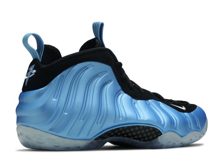baby blue and white foamposites