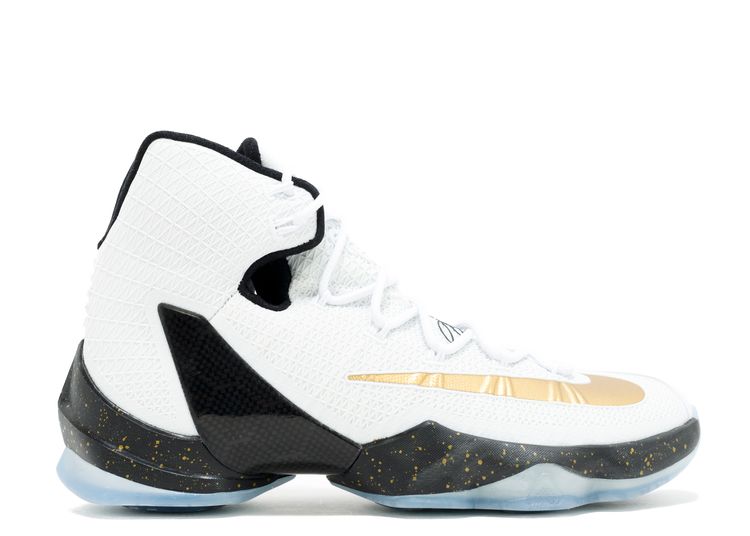 lebron 13 white and gold